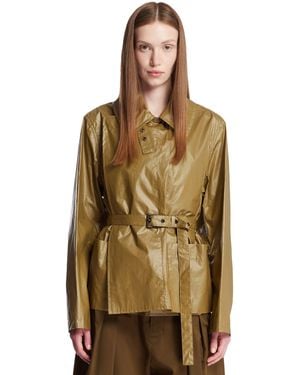 Lemaire Belted Jacket - Metallic