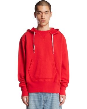 Maison Margiela Cotton Hoodie - Red