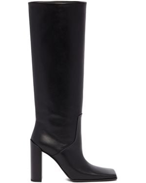 Alaïa Square Knee-High Boots - Black