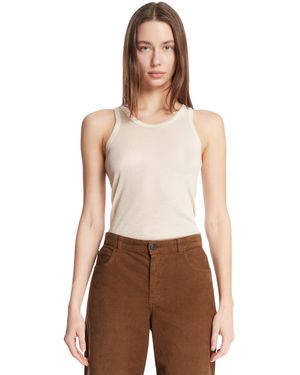 Lemaire Viscose And Silk Top - White