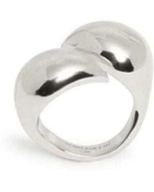 ALAN CROCETTI Anello Raptor Argentato - Bianco