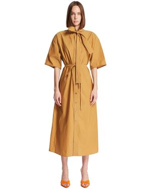 Lemaire Cotton And Silk Tube Dress - Metallic