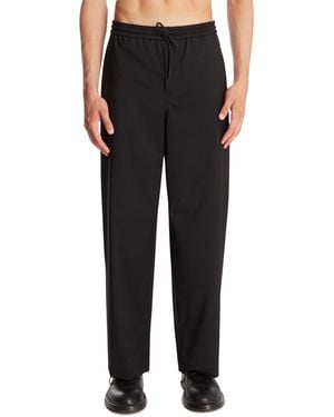 Loewe Wool Drawstring Trousers - Black