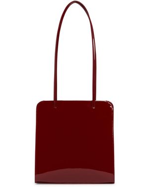 Faune Lisse Leather Bag - Red