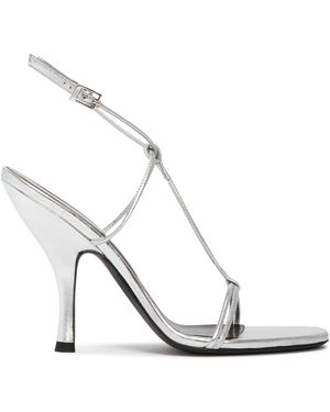 Jude Mixer Leather Sandals - White