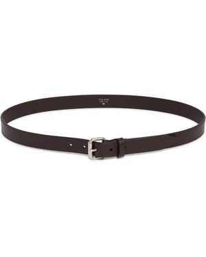 The Row Geo Leather Belt - Brown