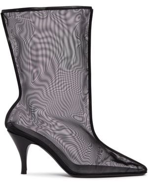 Herbert Levine Drawing A Blank 85 Transparent Ankle Boots - Grey
