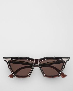 Phoebe Philo Bamboo Sunglasses - Marrone