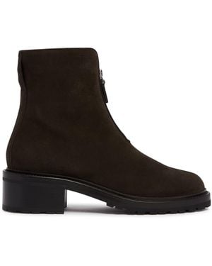The Row Nobilis Suede Pull-On Boots - Black