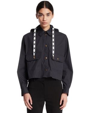 Moncler Short Jacket With Hood - Black