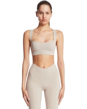 Nike Skims Studio Stretch Square-Neck Top - White