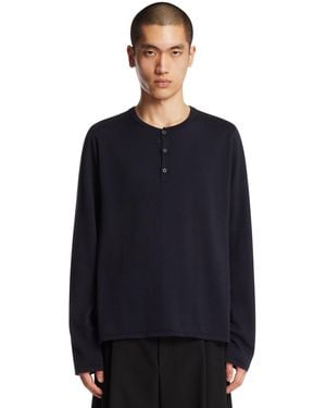The Row Cashmere And Silk Top - Blue