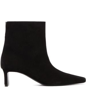 KHAITE Suede Ankle Boots - Black