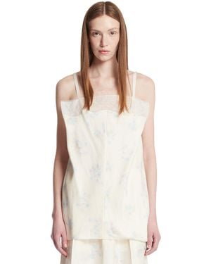 Carven Viscose And Cotton Top - White