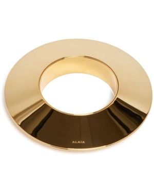 Alaïa Bracciale Rigido Blade Dorato - Metallizzato