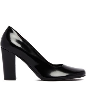 The Row Penelope High Leather Court Shoes - Black
