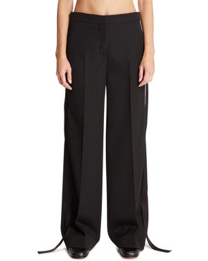FFORME Wool Tuxedo Trousers - Black