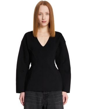 Wardrobe NYC Fitted Jumper - Black