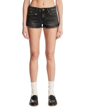 R13 Shorts Corti Neri - Nero