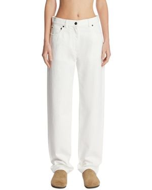 The Row Burty Cotton Jeans - White