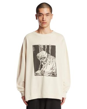Our Legacy Angry Fan Print Sweatshirt - White