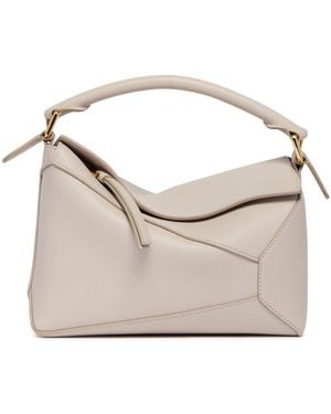 Loewe Small Puzzle Edge Bag - White