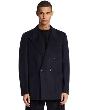 Umit Benan Double-Breasted Jacket - Blue
