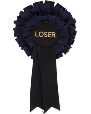 Undercover Loser Rosette Brooch - Blue