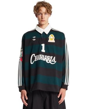 adidas Originals X Willy Chavarria Ls Rugby T-Shirt - Blue