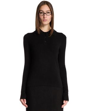 Rohe Polo A Maglia Nera - Nero