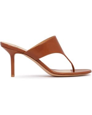Francesco Russo R1S1031 High Thong Sandals - Brown