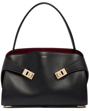 Ferragamo Borsa Hug Media Nera - Nero