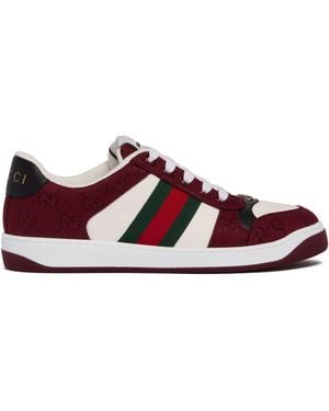 Gucci Sneakers Screener Rosse - Rosso