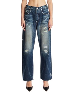 NEEDBY VINTAGE Distressed Jeans - Blue