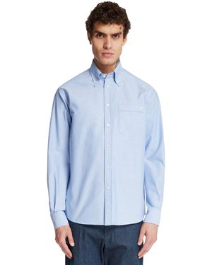 Valentino Garavani Vlogo Cotton Shirt - Blue