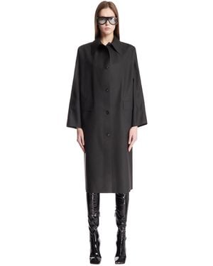 Kassl Coat With Classic Collar - Black