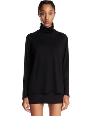 Rainmaker High-Neck Wool Jumper - Black