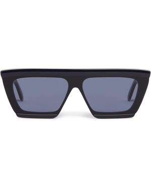 Alaïa Occhiali Da Sole A Mascherina Blu
