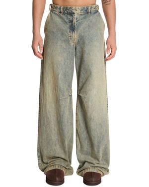 Entire studios Delave Dem Wide-Leg High-Waisted Jeans - Green
