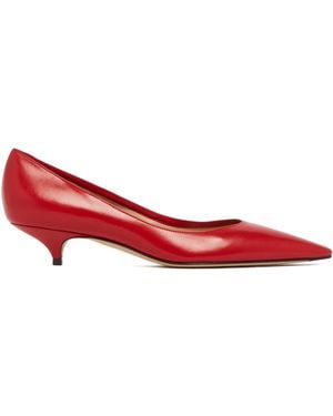 The Row Liisa Kitten Two Court Shoes - Red