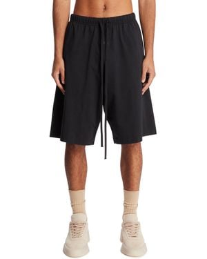 Fear Of God Relaxed Cotton Shorts - Black