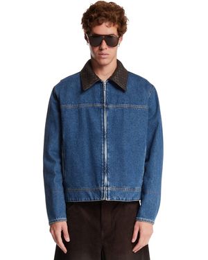 Bottega Veneta Denim Zip Jacket - Blue