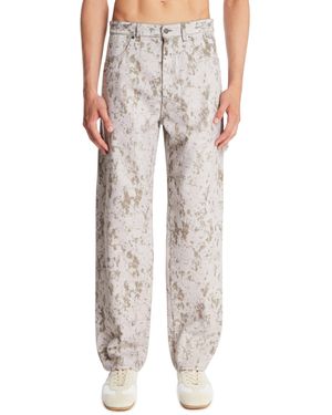 DARKPARK Cotton Denim Carpenter Jeans - White