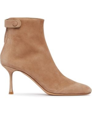 Francesco Russo R1B830 Suede Ankle Boots - Brown