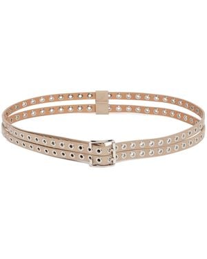 Alaïa Double Biker Belt - Natural