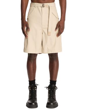 Sacai Utility Shorts - Natural