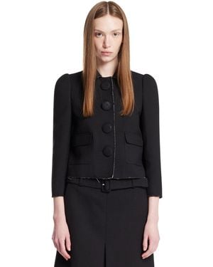 ShuShu/Tong Short Button Jacket - Black