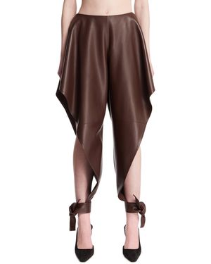 Alaïa Panelled Trousers - Brown
