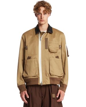 Sacai Chino Blouson Jacket - Natural