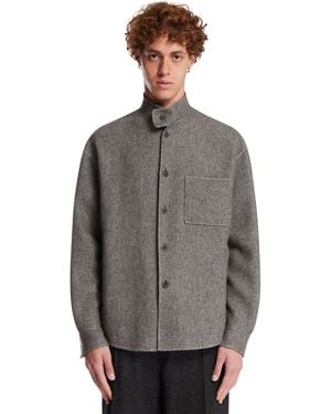 Giorgio Armani Cashmere Overshirt - Grey